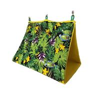 Beavorty Hamac d'été nid d'oiseau pour l'extérieur Jouets en Peluche Balançoires en Peluche Hamster Hamster Triangle Maison à Oiseaux Perroquet Tente Suspendue en Toile Cage à Suspendre Taille