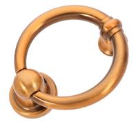 Beavorty Heurtoir de Porte D'entrée en Alliage de Zinc Café Antique Anneau Décoratif Européen pour Porte de Sécurité Accessoire Moderne pour Maison et Bureau 1 Pièce