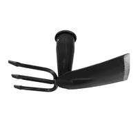 Beavorty Houe de Jardin à Double Tête 7,5 Cm, Fourche de Jardin Robuste en Métal sans Manche, Outil Multifonction pour Désherbage, Ameublir la Terre et Entretien Extérieur, Outil