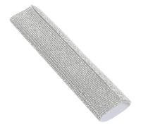 Beavorty Housse de Protection pour Microphone sans Fil Motif Strass Argenté, Manchon en Plastique Solide, Compatible Poignées de Micro Portables, Accessoire pour Chanteurs et Animateurs