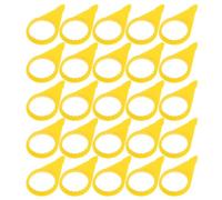 Beavorty Indicateur D’écrou de Roue Jaune en Plastique 33mm 100 Pièces