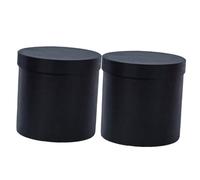 Beavorty Jardinière Couvercle, 2 Boîtes Rondes en Carton, pour Emballage de Bouquets de Fleurs et Coffrets Présents Mariage