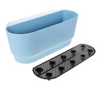 Beavorty Jardinière Suspendue D'intérieur Grosse Taille Bleue, Pot de Fleurs à Balustrade Réserve d'eau, Bac de Jardin pour Plantes Succulentes et Décoration Balcon, Fournitures