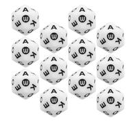Beavorty Jeu de Dés 20 Faces 40pcs en Acrylique pour Jeux de Lettres et Activités d'École pour Enfants en Plein Air