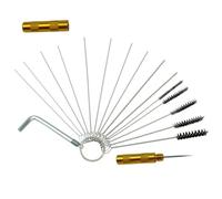 Beavorty Kit Complet d'Outils de Nettoyage pour Aérographe 15 Pièces, Clé et Goupillons pour Maintenance des Équipements de Peinture