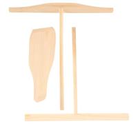 Beavorty Kit de 3 Ustensiles en Bois pour Crêpes Comprenant Crêpière Domestique, Spatule à Crêpes et Étaleur Pâte, Accessoire Cuisine Naturel pour Cuisson et Pâtisserie, pour