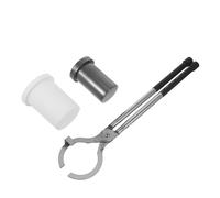 Beavorty Kit de Fusion 3 Pièces pour Bijoux avec Creuset en Graphite 1 Kg, Manchon en Quartz, Pinces de Précision - Outil Moulage Bijoux, Creuset Fondre Or et Argenté, Fusion Métal