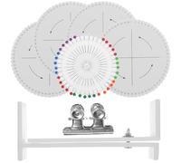 Beavorty Kit de Tressage 8 Pièces pour Bracelets DIY Cadre en Polystyrène 15x15 Cm à 64 Trous, Support en Bois, 2 Pinces et Aiguille de Positionnement - Outil Artisanal pour Fabrication