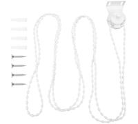Beavorty Kit Réparation Store Enrouleur Connecteur et Chaînes de Perles en Plastique, Convient aux Stores Manuels Cordon de 1,7 M, Installation Simple pour Rideaux Fenêtres