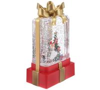 Beavorty Lanterne Décorative de Noël à Eau sans Pile, Lampe Rétro en Plastique Robuste pour Décoration Lumineuse de Fête de Noël Intérieure et Table