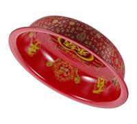 Beavorty Lavabo Multifonction Grand Volume en Acier Inoxydable Rouge pour Cérémonie Mariage et Soin du Visage Bassine Cuisine