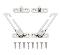 Beavorty Limiteur de Fenêtre Sécurité Garçon et Filles 2 Pièces Acier Inoxydable pour Fenêtre à Battants et Coulissante Vis, Limiteur D'ouverture Réglable pour Protection et Ventilation