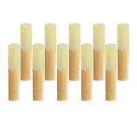 Beavorty Lot de 10 Anches de Rechange pour Saxophone Alto, Taille 2,5, en Matériau Naturel, Accessoires pour Instruments de Musique, pour Musiciens Débutants et Professionnels, pour Usage