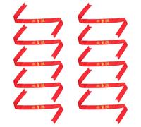 Beavorty Lot de 10 Bandeaux de Sport Larges Rouge Bandeaux Élastiques Respirants pour Exercices Yoga et Jeux Sportifs Victoire Unisexes pour Maintien Confortable et Performance Optimale