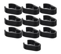 Beavorty Lot de 10 Clips Câbles Plastiques pour Microphone, Clips pour Câble Micro Compacts et Portables, Fixation Pratique pour Pied Micro en Environnement Studio