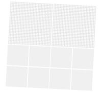 Beavorty Lot De 10 Feuilles De En Plastique Toile En Maille Pour Masques Maille Brodée Légère Respectueuse Du Cuir Chevelu Design En Carrée