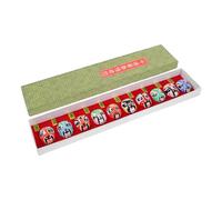 Beavorty Lot de 10 Masques Décoratifs en Argile D'opéra de Pékin, Figurines Traditionnelles Artistiques Détails Réalistes, Décoration Maison Bureau Plusieurs styles