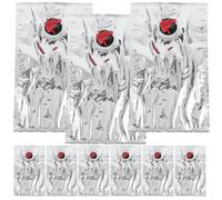 Beavorty Lot de 10 Paquet à Boissons Portables 1l avec Bec Verseur, Poche à Vin Réutilisable en Plastique Alimentaire, pour Voyage, Camping et Fêtes en Plein Air