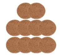 Beavorty Lot de 10 Tapis en Fibre Végétale 15 Cm Perforés pour Nid D’Oiseau, Litière Absorbante et Étanche pour Poulailler, Protection Naturelle pour Nidification de Pigeons et Oiseaux