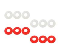 Beavorty Lot de 12 Joints D'étanchéité pour Bouteilles de Bière à Bascule, en Silicone Rouge et Blanc, 6 Pièces de Chaque Couleur, Joints Étanches Anti-fuite pour Brassage Maison
