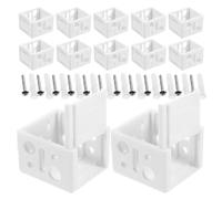 Beavorty Lot de 12 Supports de Fixation pour Stores Enrouleurs Plissés 1 Pouce Boîtier et Rail Adaptés aux Fenêtres Multiples Installation Facile