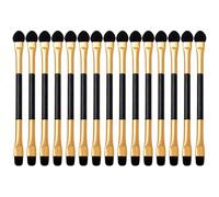 Beavorty Lot de 15 Pinceaux à Paupières Double Embout Mousse pour Maquillage des Yeux, Format Portable, Applicateurs Fard à Paupières, Pinceaux Estompeurs pour Femme, Usage Professionnel