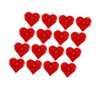 Beavorty Lot de 18 Broches Lumineuses de Cœur Rouge Saint-valentin, Épingles Décoratives Résistantes et Confortables, pour Soirées, Événements Romantiques et Présents