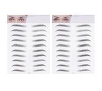 Beavorty Lot De 2 Autocollants 3d Pour Sourcils Faux Sourcils Transfert Imperméable Féminins Et Masculins Maquillage Facile Et Longue Tenue Peau Sensible Quotidien
