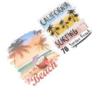 Beavorty Lot de 2 Autocollants Thermocollants D'été pour Vêtements en Coton et Polyester, Motifs Fleurs et Oiseaux, Film de Transfert Thermique Résistant au Lavage, Décoration DIY