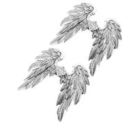 Beavorty Lot de 2 Barrettes à Cheveux Vikings en Métal Motif Ailes D’Ange, Accessoires Décoratifs Vintage pour Femmes, Pinces Françaises pour Cosplay, Soirées Halloween et Coiffures