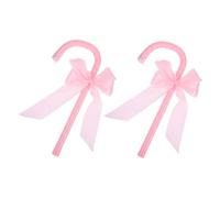 Beavorty Lot de 2 Bâtons de Danse Fantaisie Rose Nœud Accessoires Décoratifs de Jazz et Bâtons de Cosplay pour Garçon et Filles pour Fêtes Halloween et Déguisements de Scène