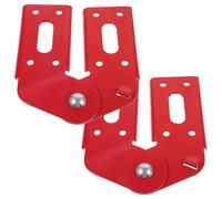 Beavorty Lot de 2 Charnières pour Échelle Pliante en Alliage D'aluminium, Charnière D'escabeau Rouge, Accessoires de Réparation et Remplacement pour Usage Commercial, Joint Robuste