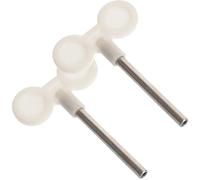 Beavorty Lot de 2 Clés de Remontage Métal 45 Mm pour Boîte à Musique, Poignées en Forme D'aile Diy, Accessoires Compatibles pour Mécanisme Standard, Pièces de Réparation et Création