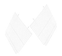 Beavorty Lot de 2 Cloisons Métalliques pour Hamster Doré, Séparateur de Cage en Treillis Robuste, Panneau de Séparation pour Petit Enclos D’Animaux, Adaptable pour Lapins et Rongeurs,