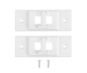 Beavorty Lot de 2 Couvertures de Sécurité Blanches pour Interrupteur Mural, Plaques de Protection en Plastique Léger Imperméable avec 4 Vis, Protection Garçon et Filles le Contact