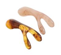 Beavorty Lot De 2 Grattoirs À Nez En Résine À Double Fourchette Outil De Massage Du Cuir Chevelu Pour Hommes Grattoir De Massage Pour Les Maux De Tête Grattoir À Points Dacupuncture