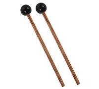 Beavorty Lot de 2 Maillets en Bois D’aile de Poulet avec Tête Caoutchouc, Baguettes pour Tambour Langue Acier, Accessoires Percussion Portables, Adaptés Xylophone et Batterie, Usage