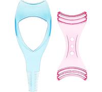 Beavorty Lot de 2 masques applicateurs de mascara, peigne à cils, maquillage, eyeliner, gabarit, outil cosmétique, accessoires (couleur aléatoire)