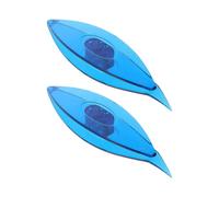 Beavorty Lot de 2 Navettes en Plastique Bleues Fabrication de Dentelle, Outils Manuels pour Frivolité et Loisirs Créatifs, Accessoires Légers Compatibles Divers Matériaux de Tissage,