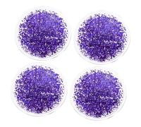Beavorty Lot De 2 Paires De Coussinets Oculaires En Gel Rafraîchissants Yeux, Traitements De Cryothérapie La Fatigue, Apaisants Pour Usage Estival, Couleur Violette