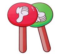 Beavorty Lot de 2 Palettes de Vote Portable Réutilisable 15x25 Cm Pvc et Acier Trempé Double Face pour Jury Scolaire, Commission de Vote Enseignants, Matériel Pédagogique en Classe