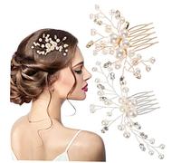 Beavorty Lot De 2 Pinces À Cheveux Décoratives En Strass Pour Femme Idéales Pour Un Mariage