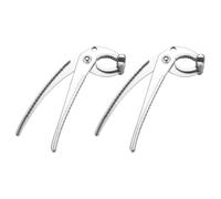 Beavorty Lot de 2 Pinces Anti-brûlure en Métal Épais, Clip de Plat Chaud, Outil Cuisine Multifonction Antidérapant pour Barbecue et Plats Four, Accessoire Pratique pour Saisir Assiettes