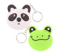 Beavorty Lot de 2 Porte-clés Mètre Ruban Rétractable en Abs, Mini Rubans à Mesurer Animaux, Outil de Mesure Portable pour Garçon et Filles, Compact et Pratique, Accessoire Ludique