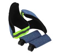 Beavorty Lot de 2 set de Coussinets D’Aisselle Antidérapants pour Béquilles D’Avant-Bras Housses Rembourrées Respirantes en Tissu Oxford Bleu Manchons Absorbant la Transpiration