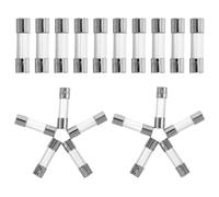 Beavorty Lot de 20 Fusibles à Tube de Verre 5x20 Mm 2a 250v, Fusible Industriel Rapide pour Protection de Circuits Électriques Domestiques et Professionnels