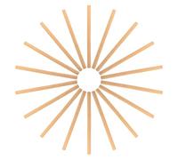 Beavorty Lot de 24 Tubes de Bambou Cylindriques Creux pour Abeilles Maçonnes, Site de Nidification Sécurisé, Légers, pour Projets DIY en Extérieur
