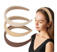 Beavorty Lot de 3 bandeaux tressés pour femmes - Bandeau antidérapant en raphia transatlantique - Pour l'extérieur