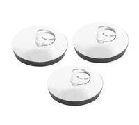 Beavorty Lot de 3 Bouchons de Vidange Submersibles pour Évier et Lavabo Bouchons D'étanchéité Flexibles en Silicone Accessoires Pratiques Cuisine Salle de Bain et Buanderie Résistants