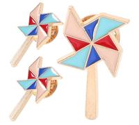 Beavorty Lot De 3 Jolies Broches En Forme De Moulin À Vent En Émail Petits Bijoux Décoratifs Et Tendance Pour Femmes